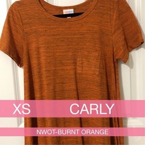 Burnt Orange Micro-Striped Carly